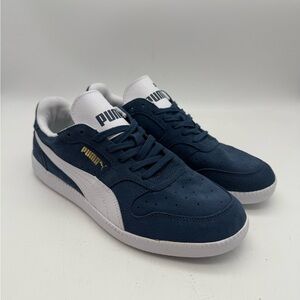 BRAND NEW Puma Icra Trainer Men's Sneakers Dark Denim-White Suede Size 8.5 Men’s